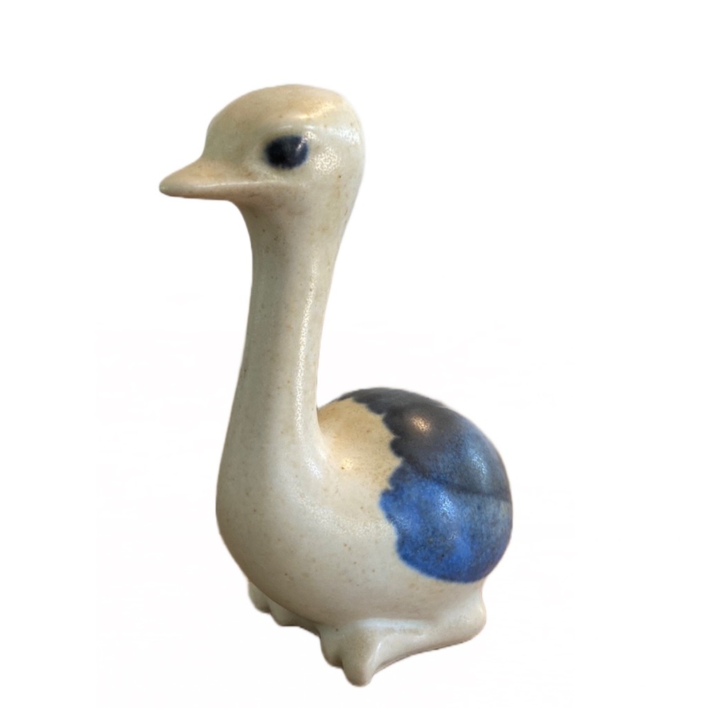 Knud Basse Porcelain Ostrich Figurine